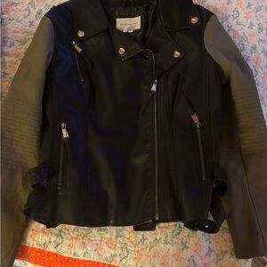 BCBGeneration Black Jacket with Gold Accents